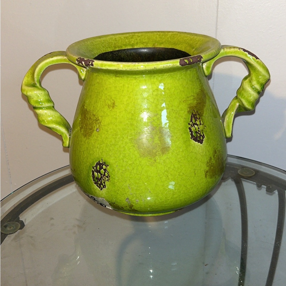 Hobby Lobby Green Ceramic Bowl